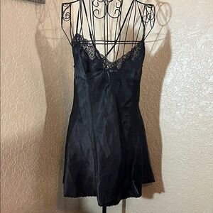 Frederick's of Hollywood Black Lace Chemise